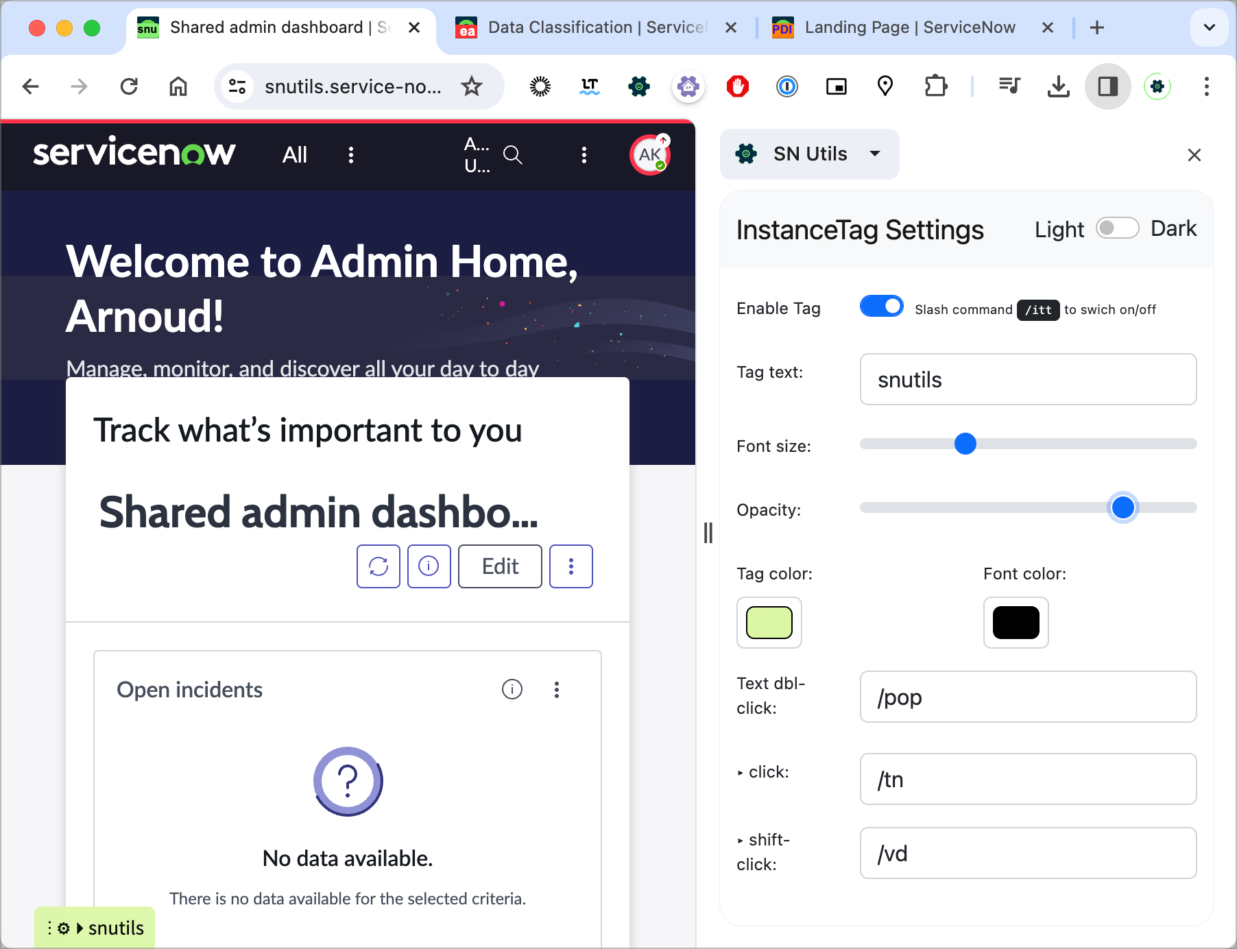 InstanceTag and Favicon badge