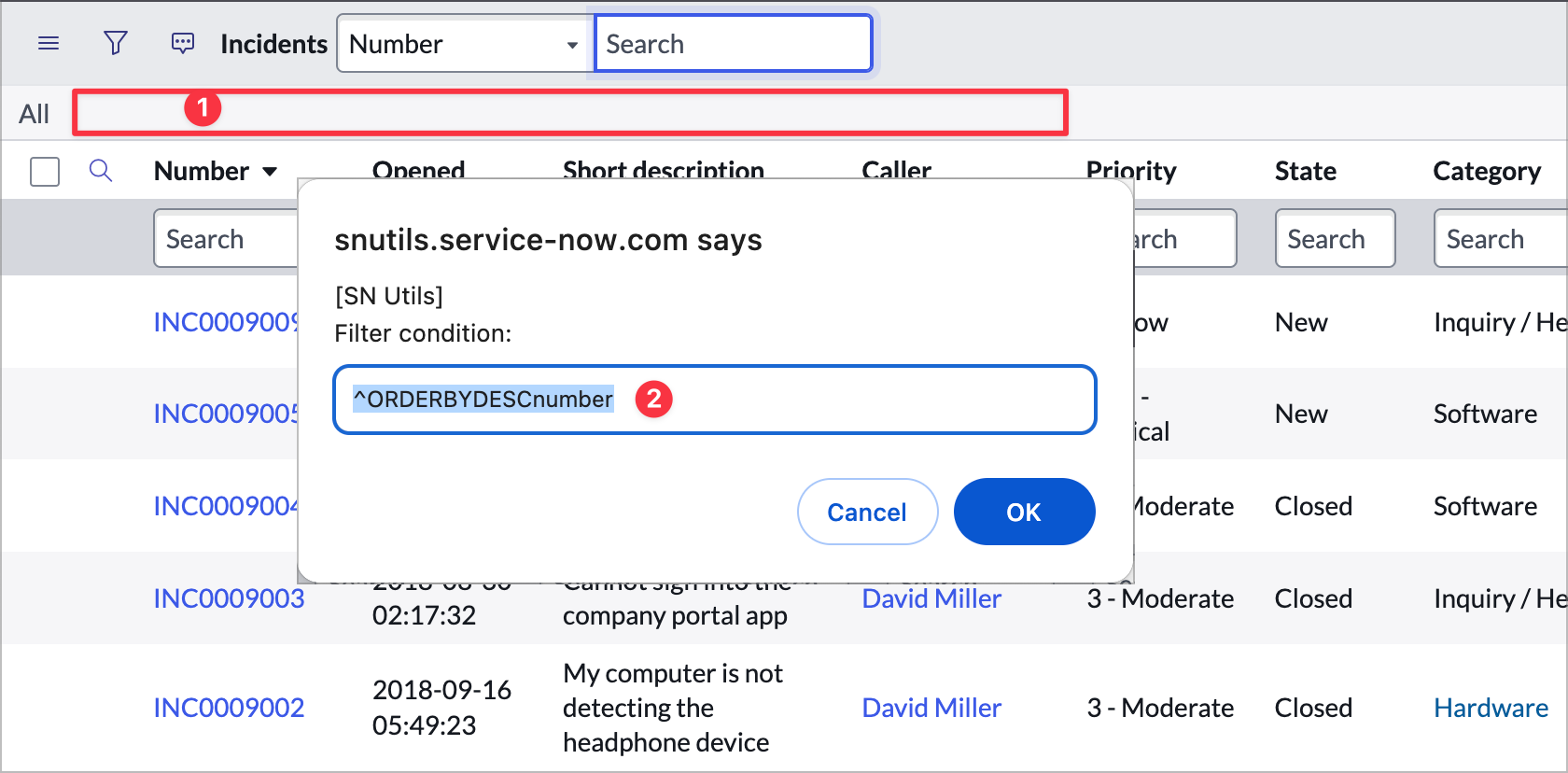 List Encoded Query Edit